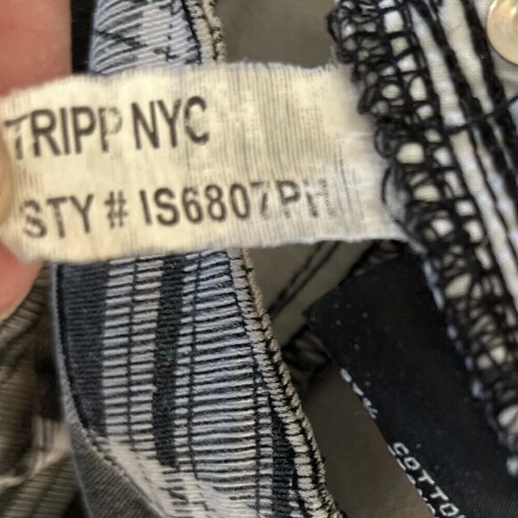Tripp NYC Goth Punk Emo Plack Plaid Skinny Stretch Pants Sz 3 - Picture 8 of 10